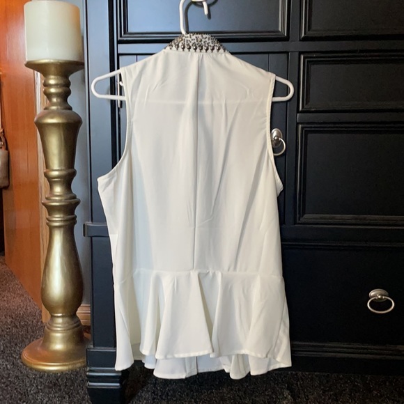 Woman’s Lady Dutch white blouse, size XL, embellished collar, tag attached. - Picture 2 of 3